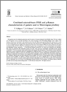 Combined external-beam PIXE and µ-Raman characterisation of garnets used in Merovingian jewellery